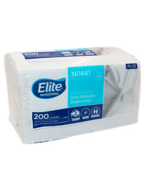 ELITE PAPEL TOALLA INTERFOLIADO DOBLE HOJA  X 200 UN ( 361661 )