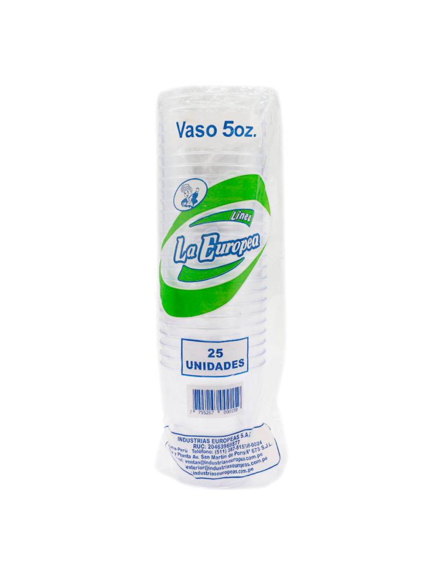 VASOS ACRILICOS Nº 5 OZ X 25 UN.