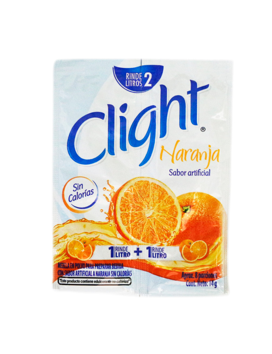 CLIGHT REFRESCOS X 14 GR. NARANJA