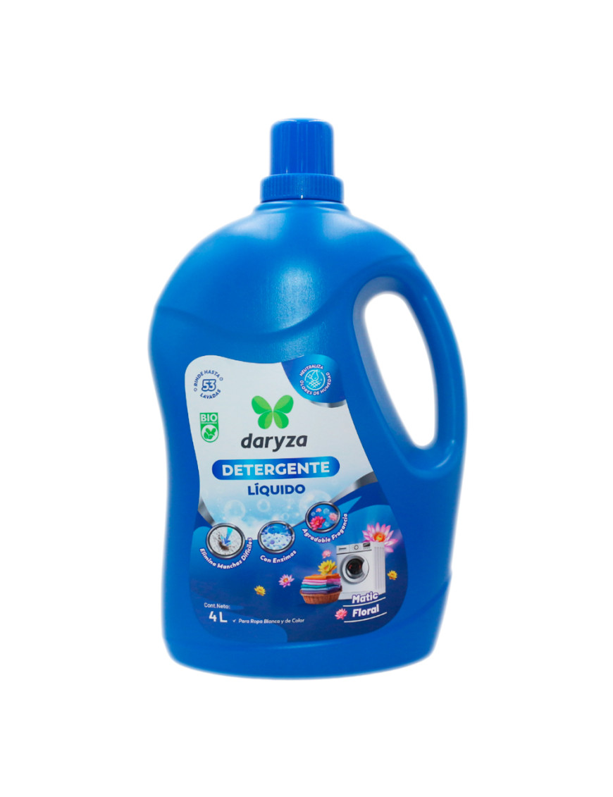 DARYZA  DETERGENTE LIQUIDO GL X 4 LT FLORAL