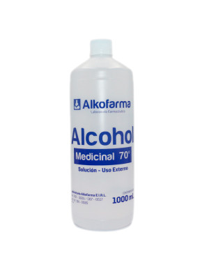 ALKOFARMA ALCOHOL MEDICINAL 70° X 1000 ML.