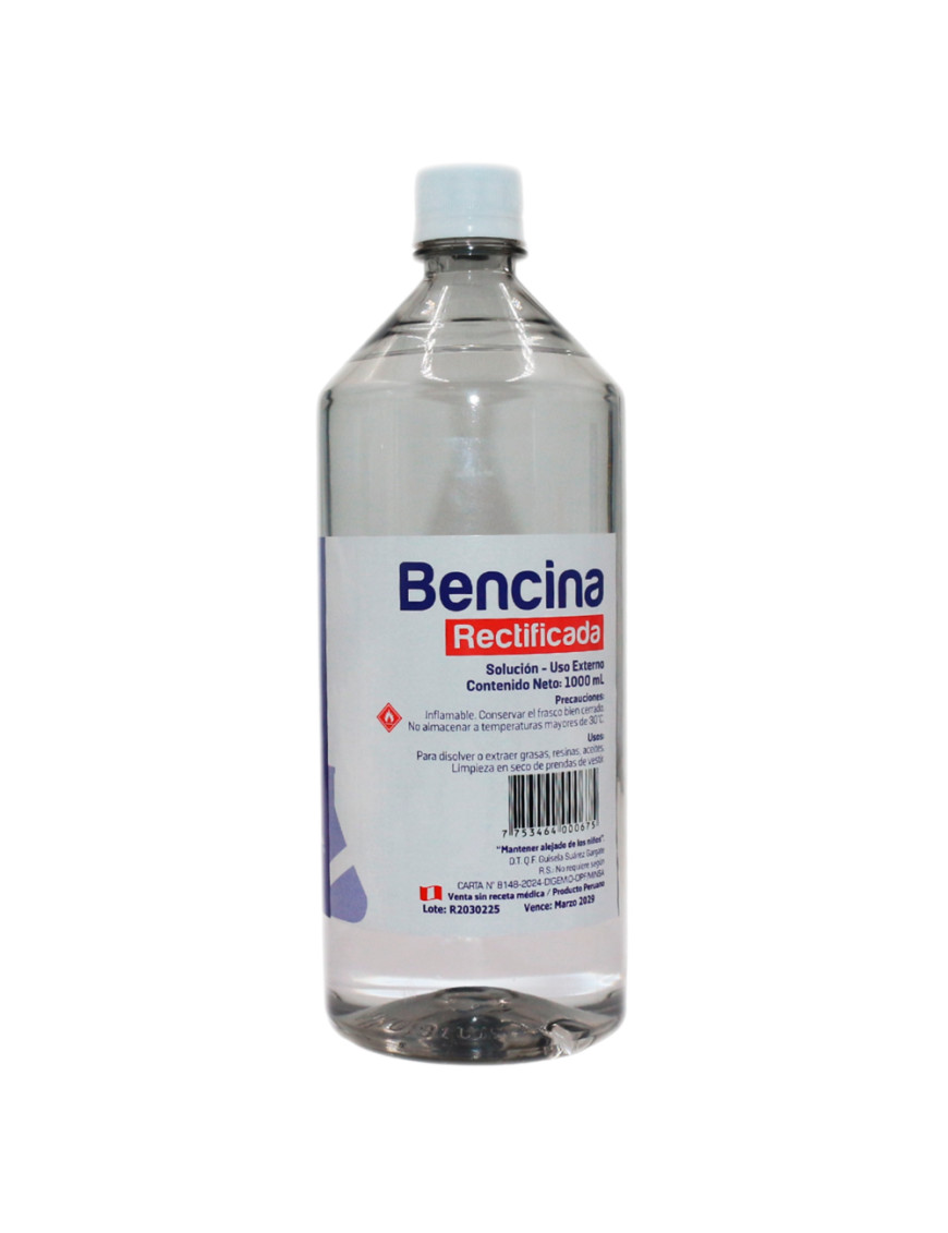 ALKOFARMA BENCINA RECTIFICADA X 1000 ML.