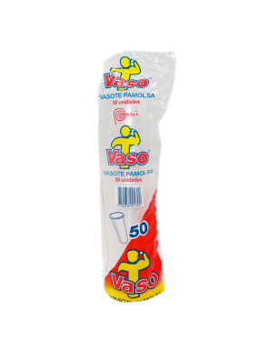 VASOS DE PLASTICO # 6.5  ONZAS X 50 UN TRANSPARENTES