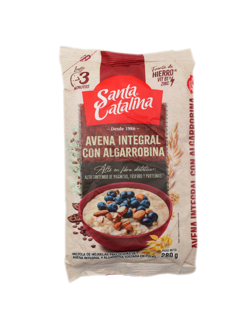 SANTA CATALINA AVENA INTEGRAL CON ALGARROBINA X 280 GR.