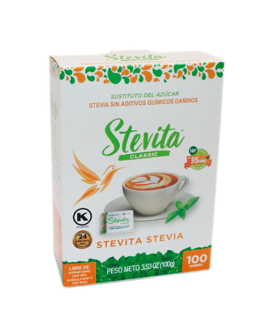 STEVITA (STEVIA) ENDULZANTE NATURAL X 100 UN.