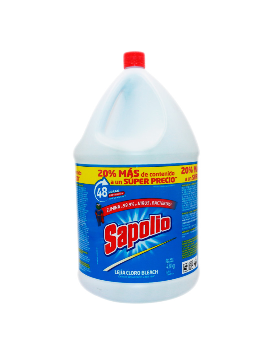 SAPOLIO LEJIA GL X 4.7 LT. (5.0 KG) ORIGINAL (HIPOCLORITO 4%)